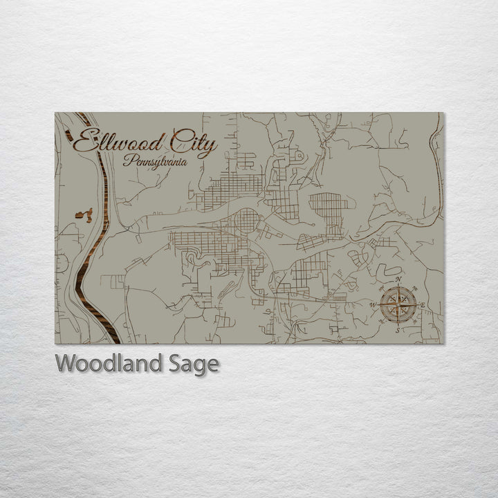 Ellwood City, Pennsylvania Street Map