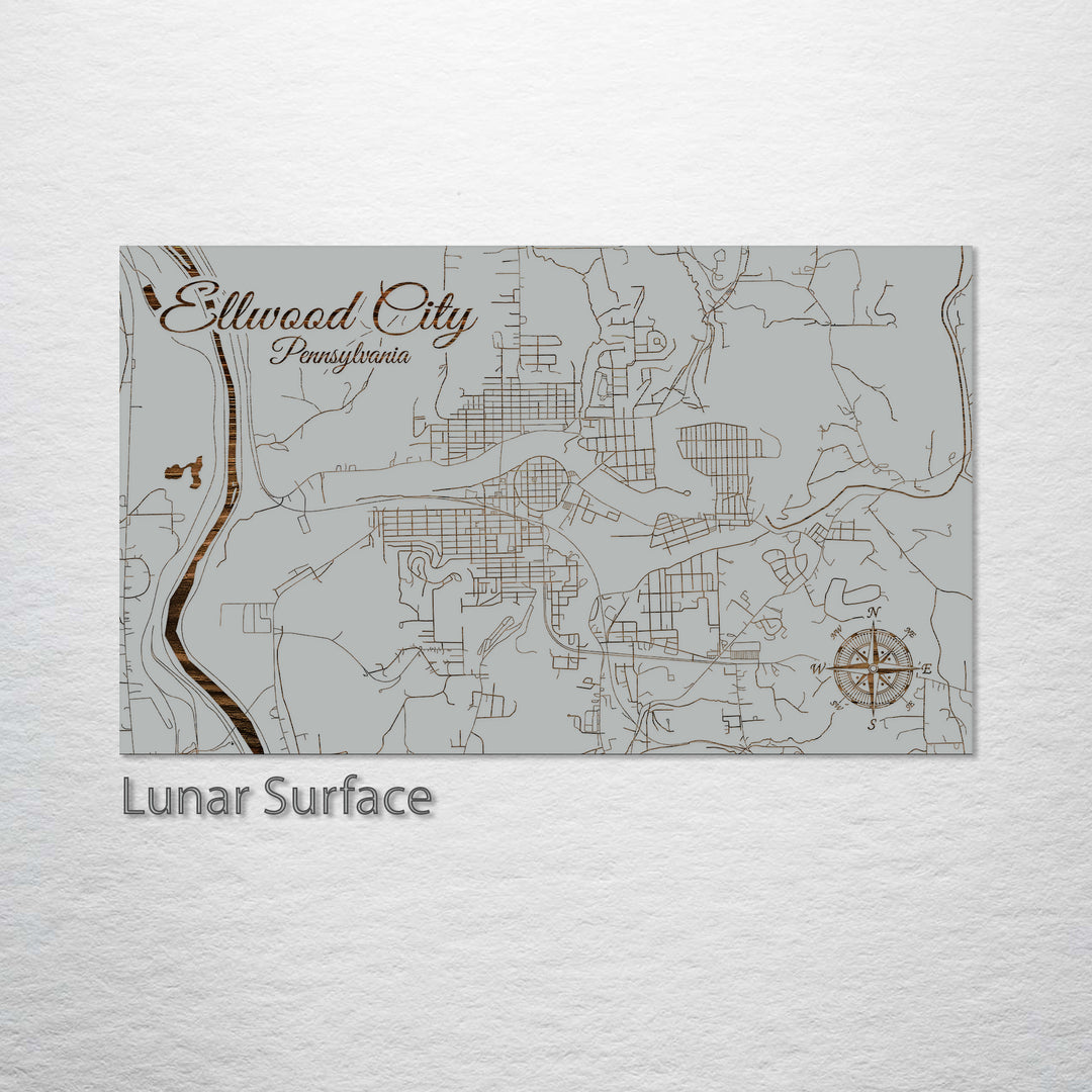 Ellwood City, Pennsylvania Street Map