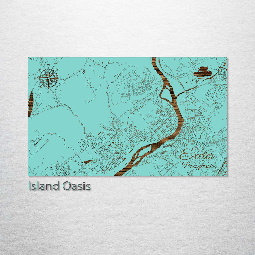 Exeter, Pennsylvania Street Map