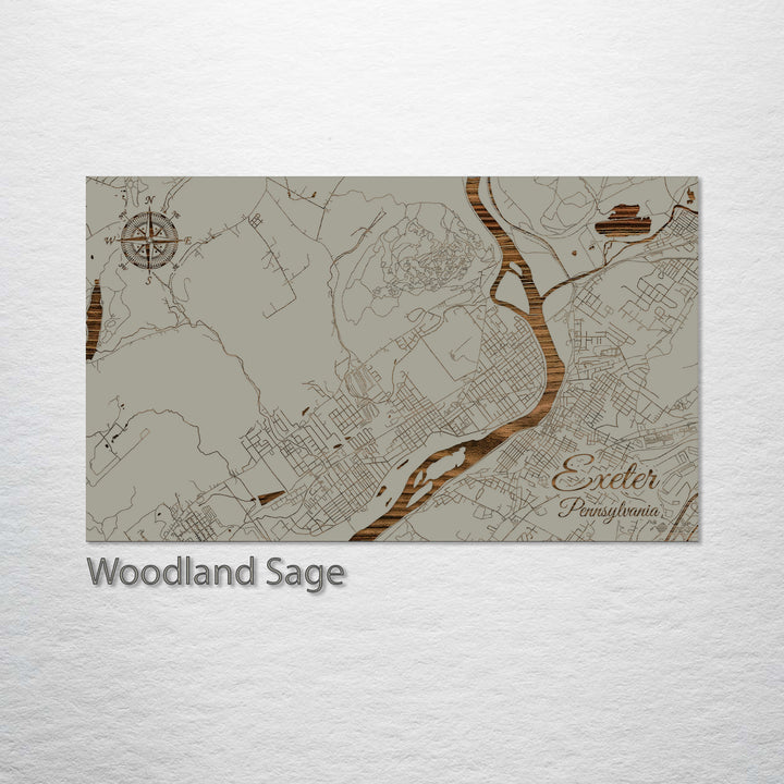 Exeter, Pennsylvania Street Map