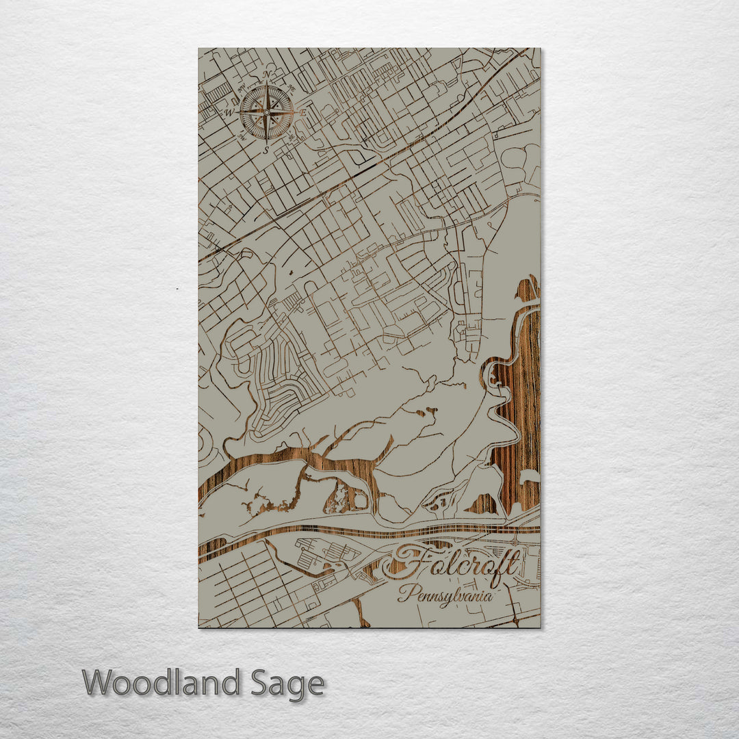 Folcroft, Pennsylvania Street Map