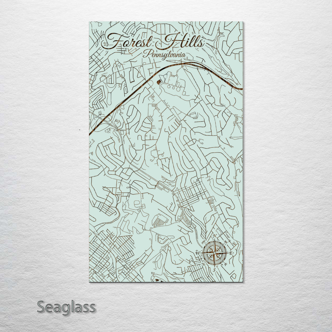 Forest Hills, Pennsylvania Street Map