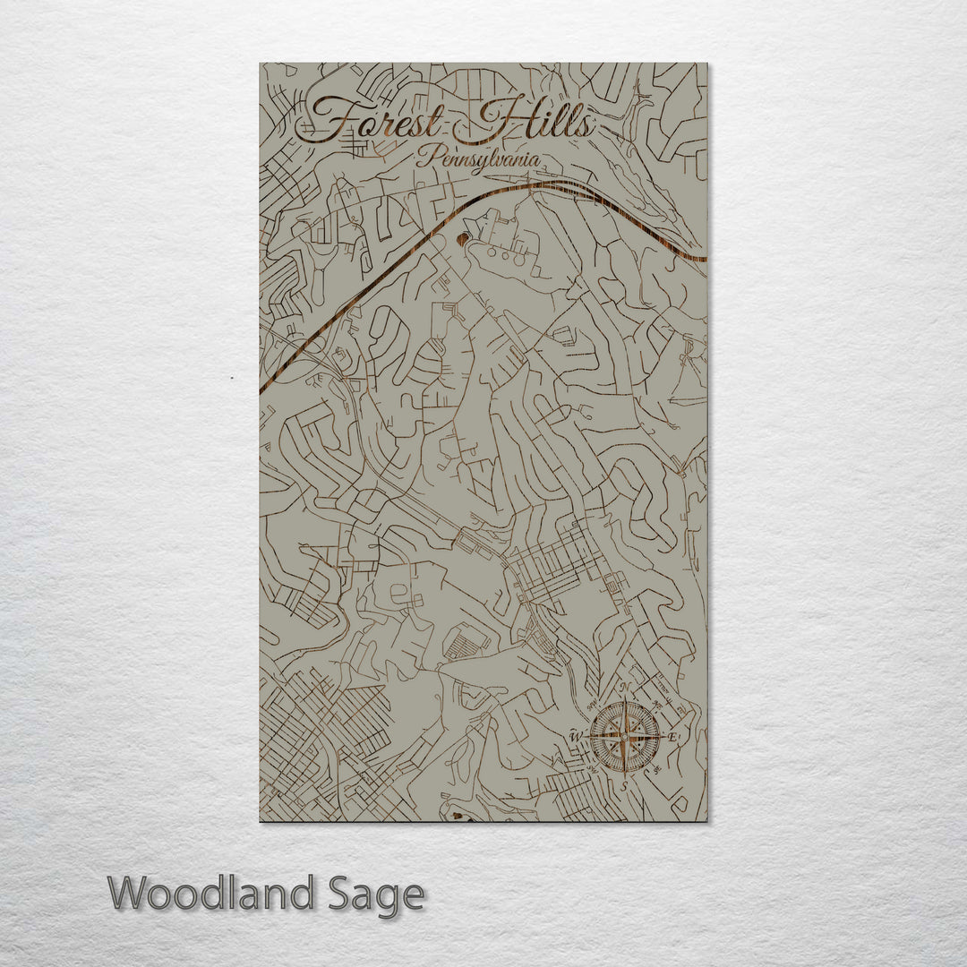 Forest Hills, Pennsylvania Street Map