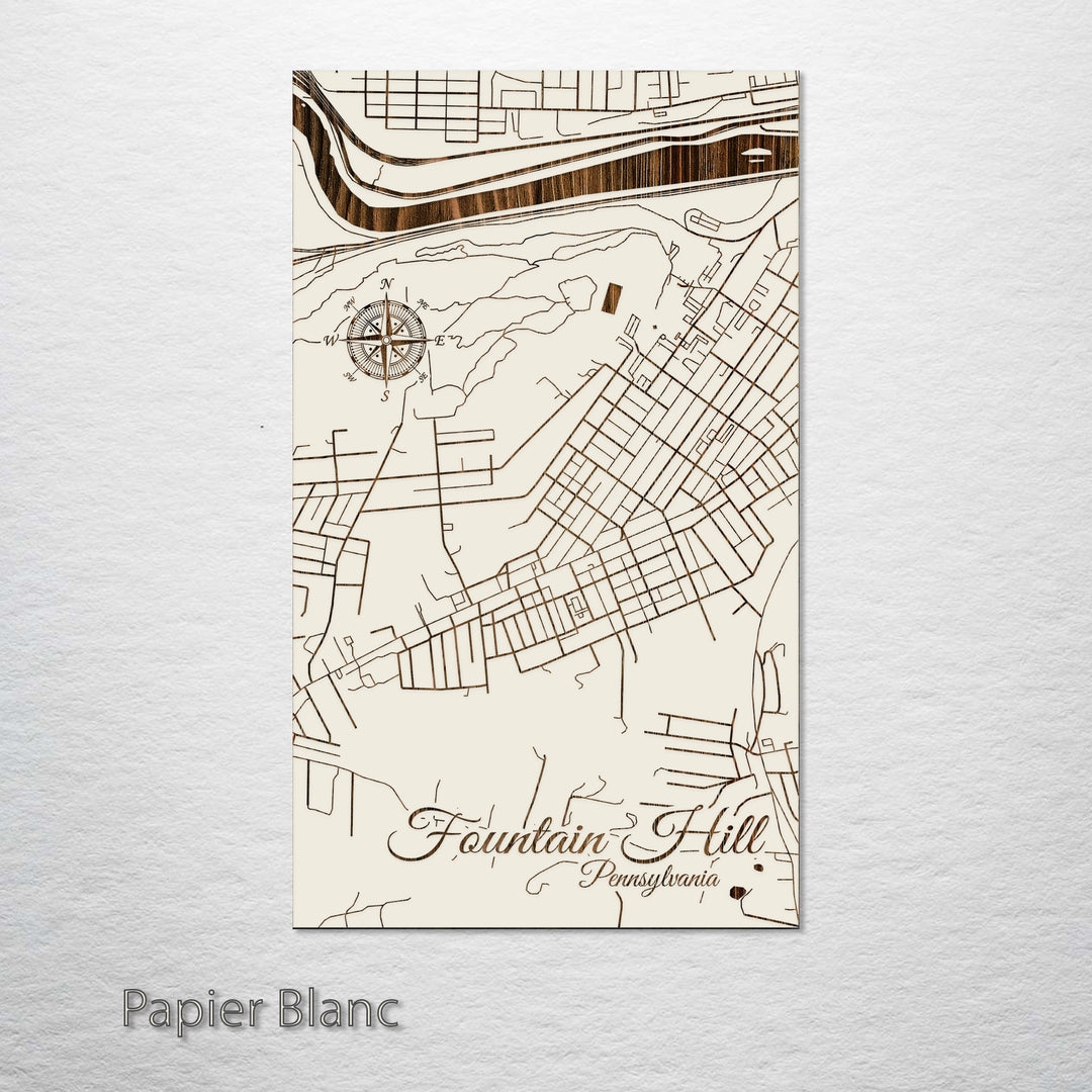 Fountain Hill, Pennsylvania Street Map