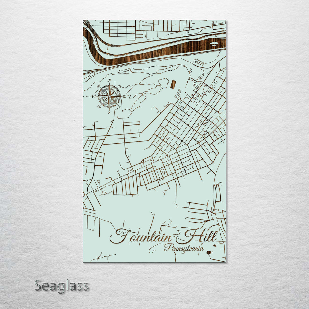 Fountain Hill, Pennsylvania Street Map