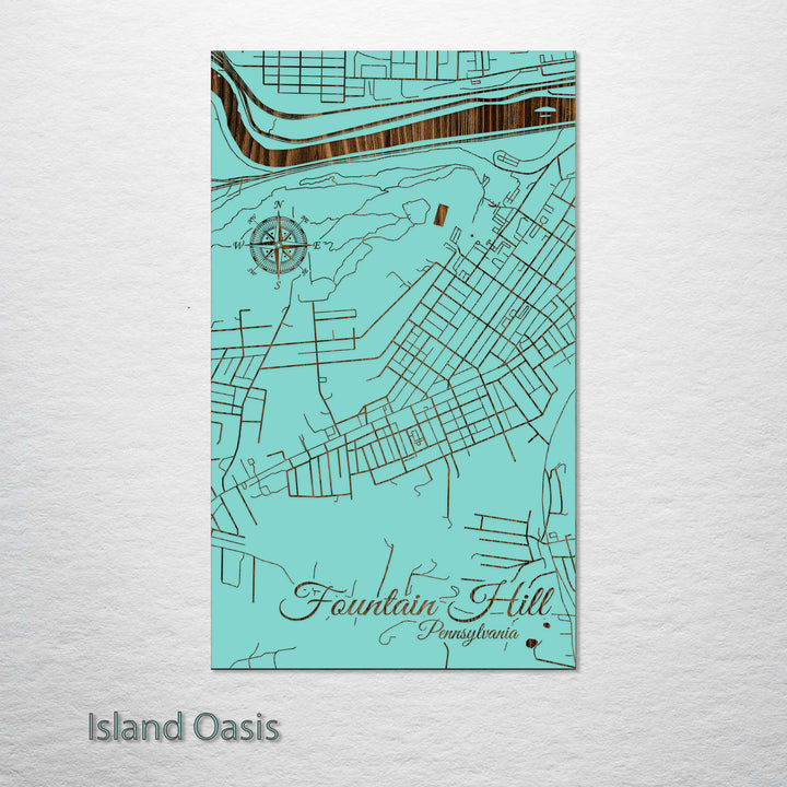 Fountain Hill, Pennsylvania Street Map