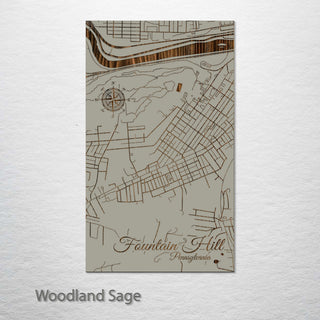 Fountain Hill, Pennsylvania Street Map