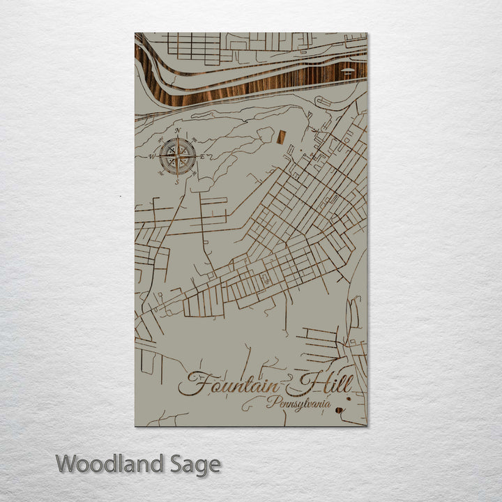 Fountain Hill, Pennsylvania Street Map