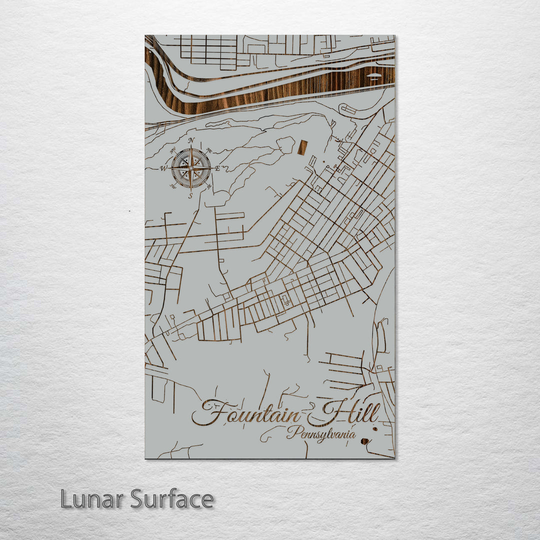 Fountain Hill, Pennsylvania Street Map