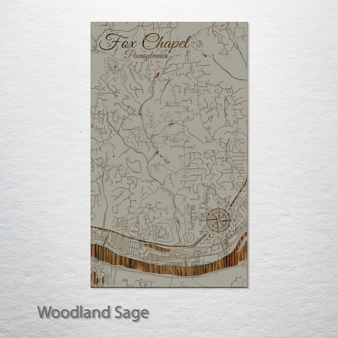 Fox Chapel, Pennsylvania Street Map