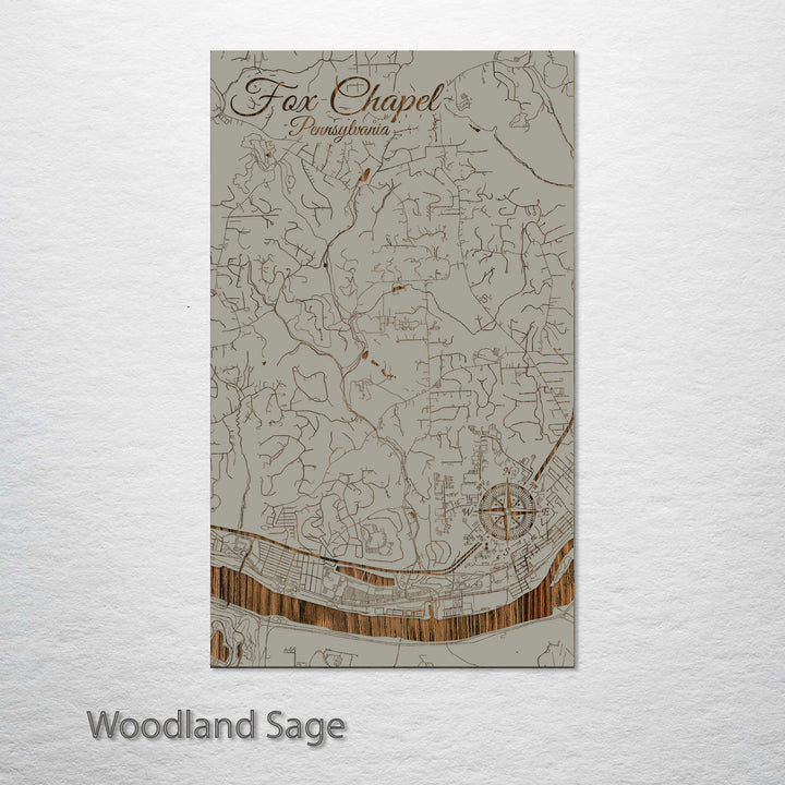 Fox Chapel, Pennsylvania Street Map