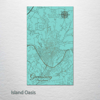 Greensburg, Pennsylvania Street Map