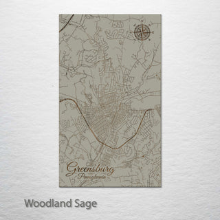 Greensburg, Pennsylvania Street Map