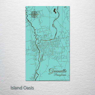 Greenville, Pennsylvania Street Map
