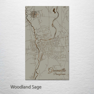 Greenville, Pennsylvania Street Map
