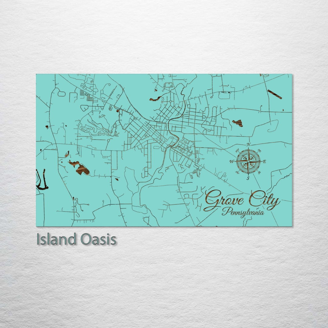 Grove City, Pennsylvania Street Map