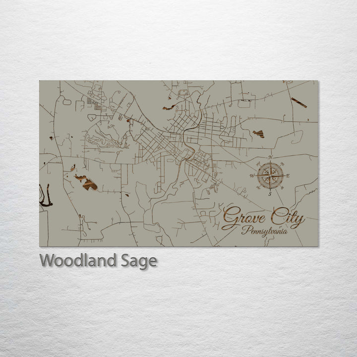 Grove City, Pennsylvania Street Map