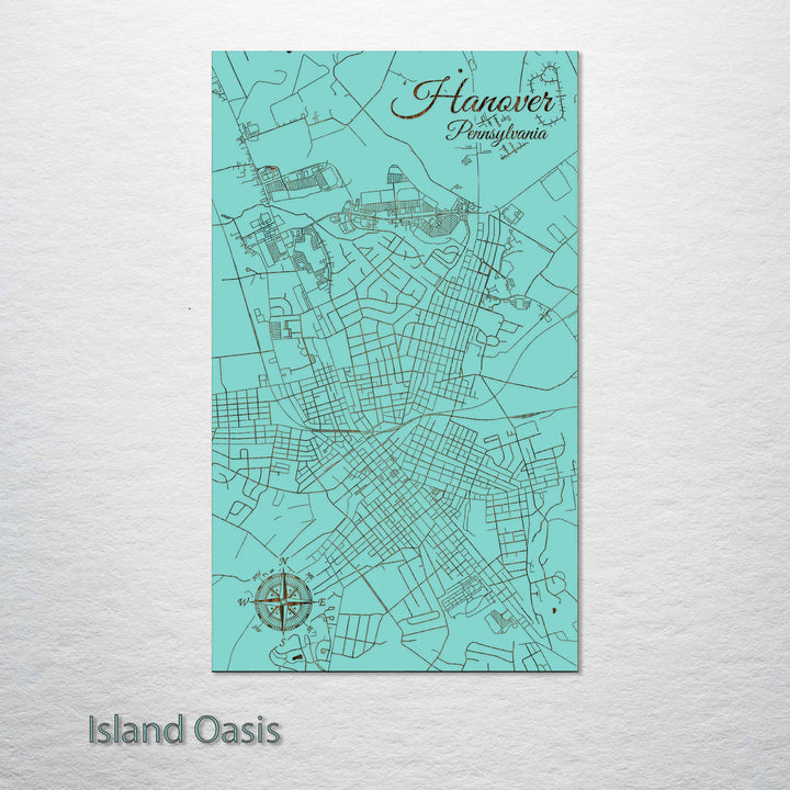 Hanover, Pennsylvania Street Map