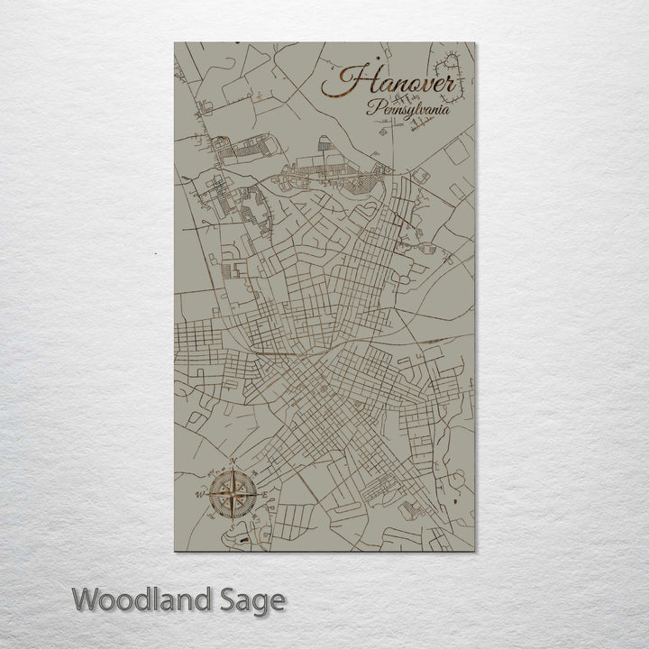 Hanover, Pennsylvania Street Map