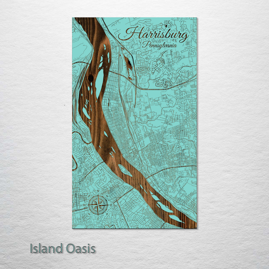 Harrisburg, Pennsylvania Street Map