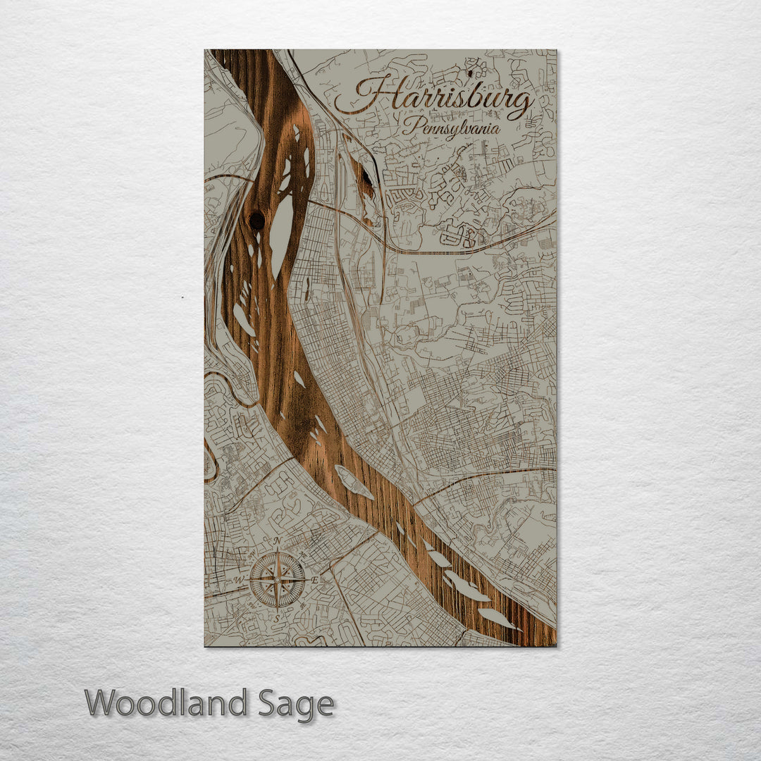 Harrisburg, Pennsylvania Street Map