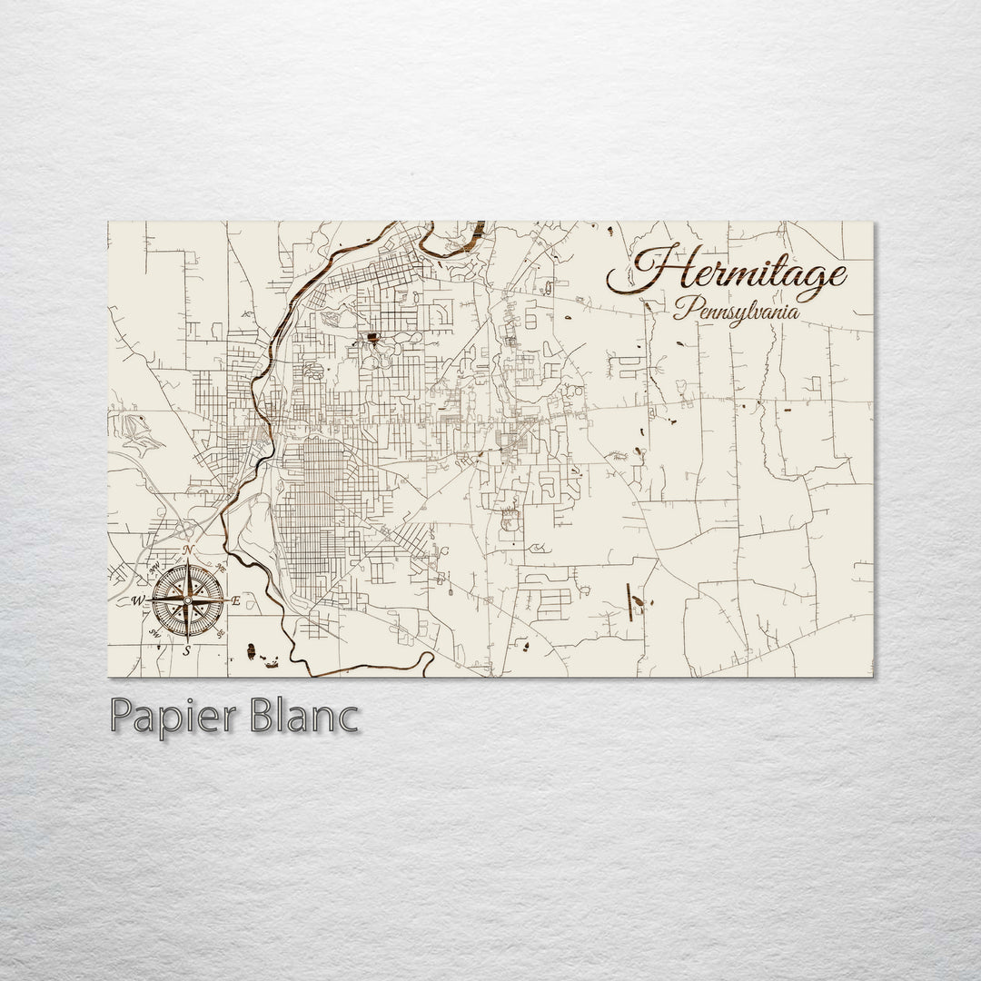 Hermitage, Pennsylvania Street Map