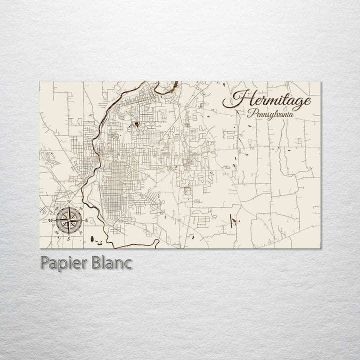 Hermitage, Pennsylvania Street Map