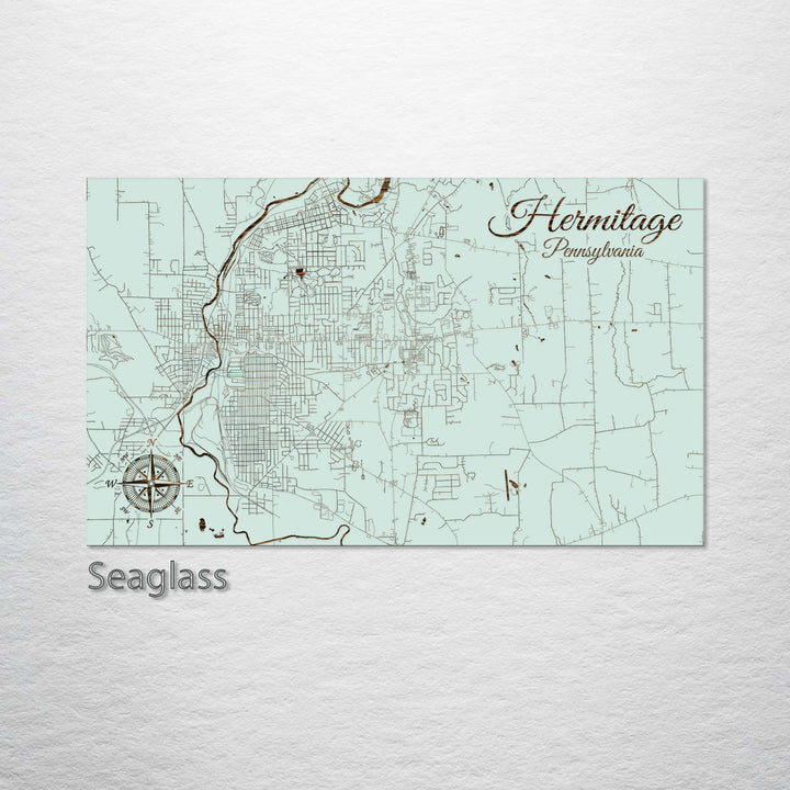 Hermitage, Pennsylvania Street Map