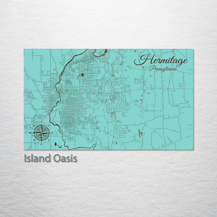 Hermitage, Pennsylvania Street Map