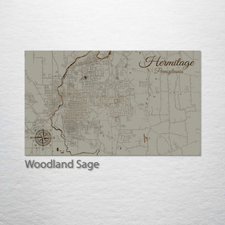 Hermitage, Pennsylvania Street Map