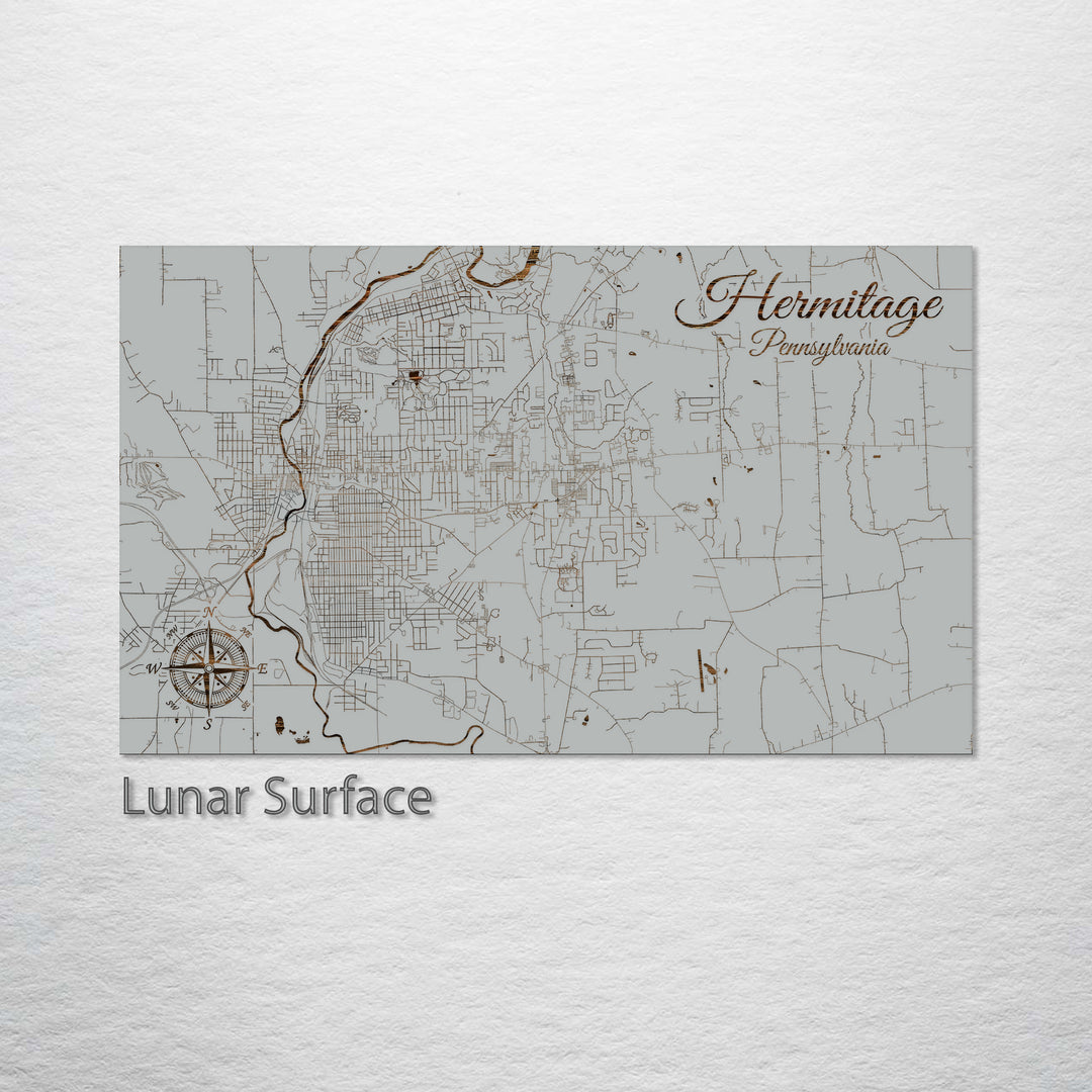 Hermitage, Pennsylvania Street Map