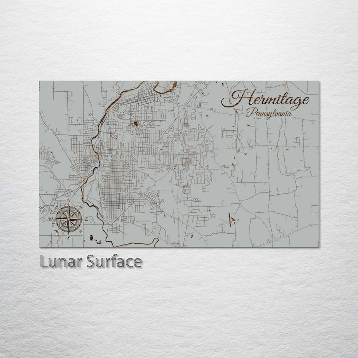 Hermitage, Pennsylvania Street Map