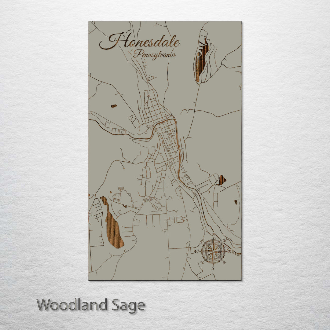 Honesdale, Pennsylvania Street Map