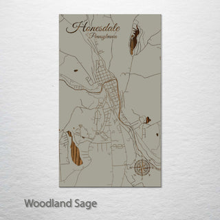 Honesdale, Pennsylvania Street Map