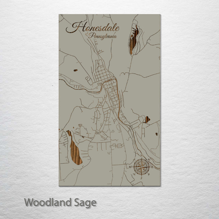 Honesdale, Pennsylvania Street Map