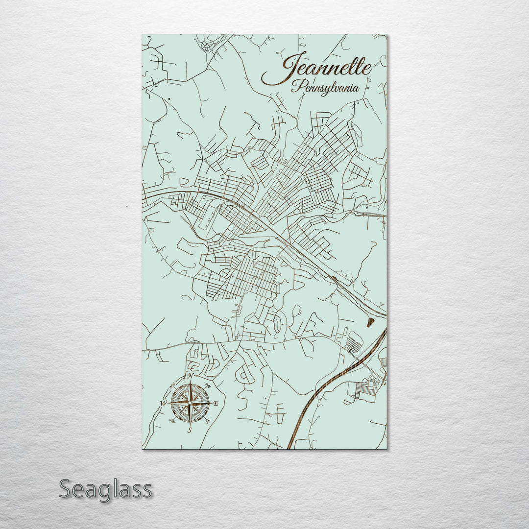 Jeannette, Pennsylvania Street Map
