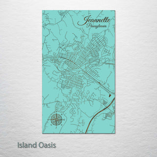 Jeannette, Pennsylvania Street Map