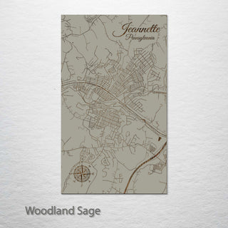 Jeannette, Pennsylvania Street Map