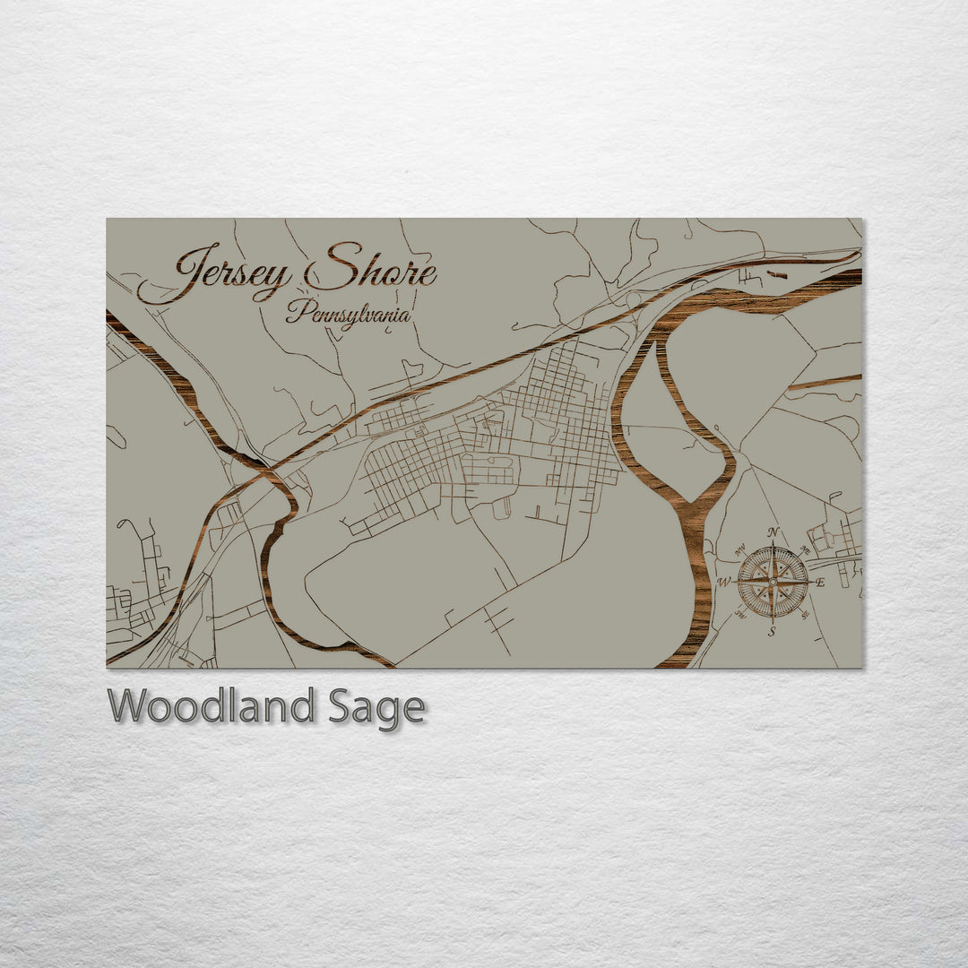 Jersey Shore, Pennsylvania Street Map