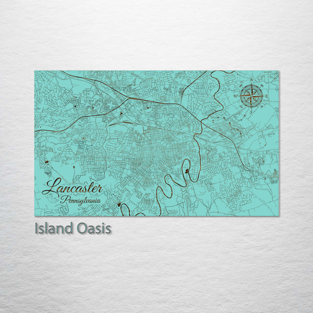 Lancaster, Pennsylvania Street Map