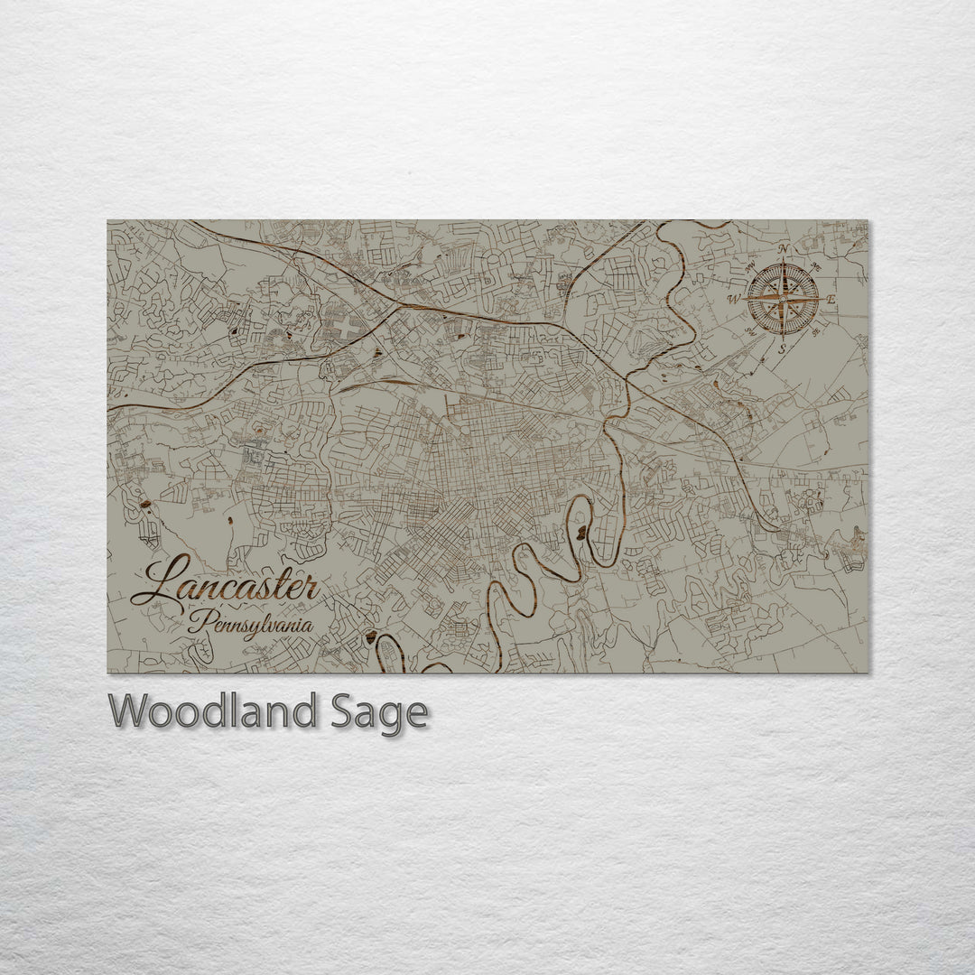 Lancaster, Pennsylvania Street Map