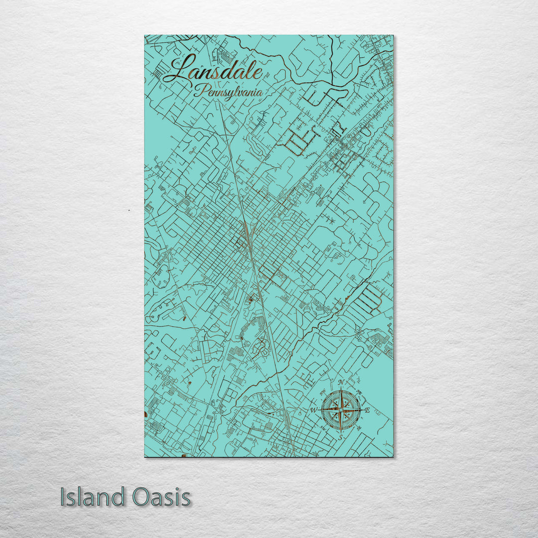 Lansdale, Pennsylvania Street Map