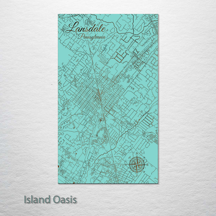 Lansdale, Pennsylvania Street Map