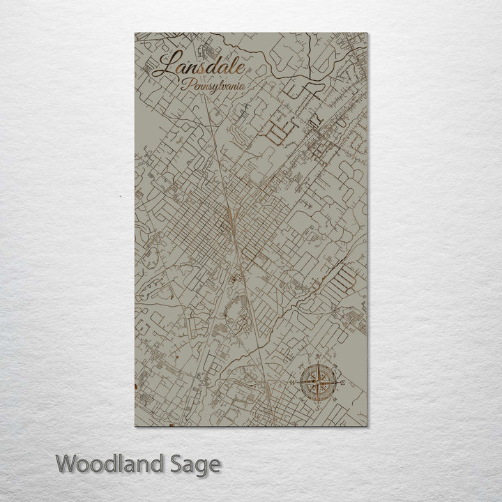 Lansdale, Pennsylvania Street Map