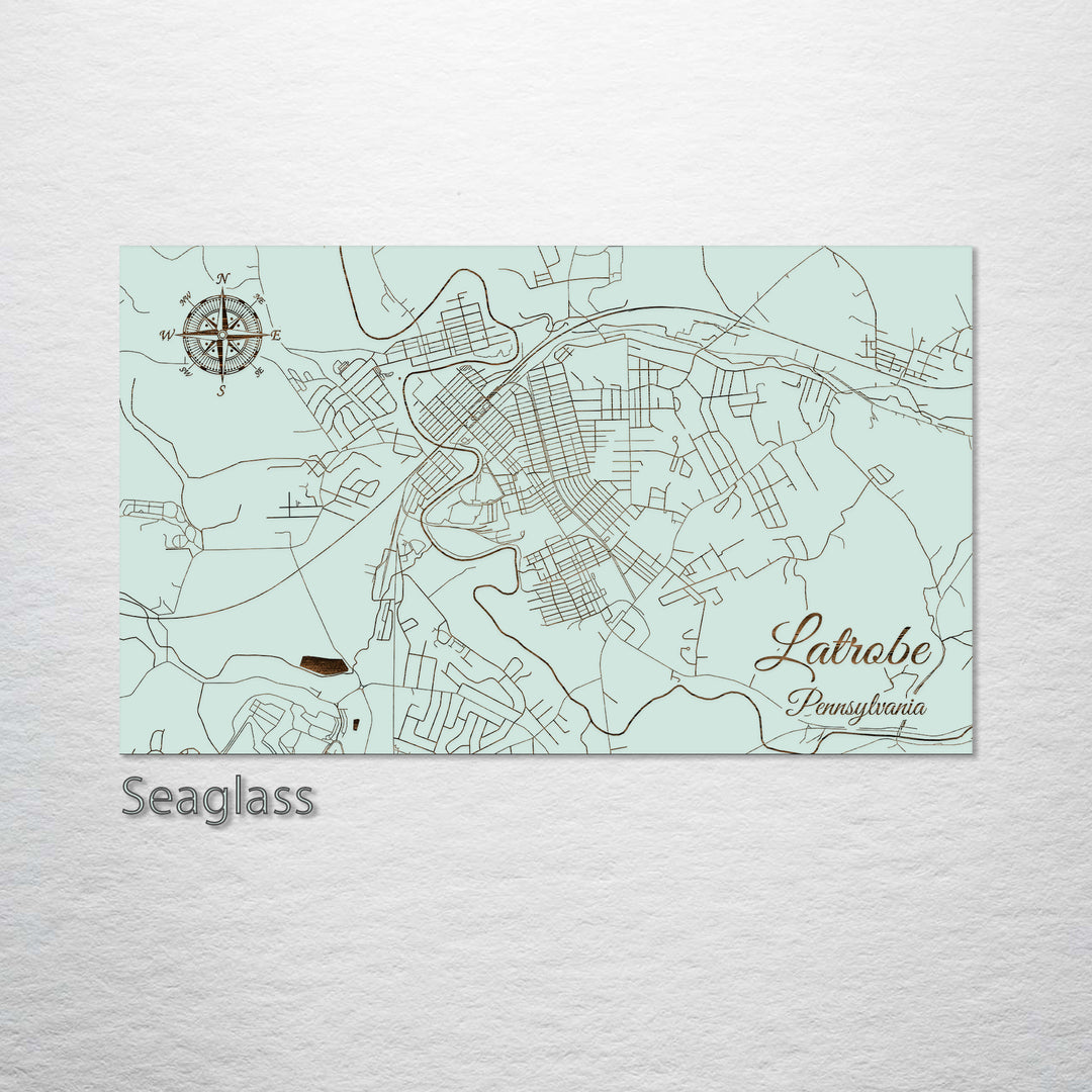 Latrobe, Pennsylvania Street Map