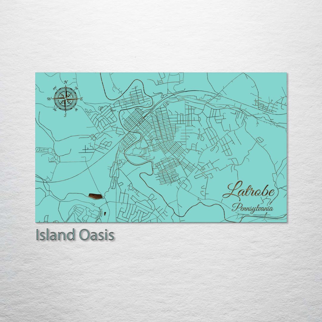 Latrobe, Pennsylvania Street Map