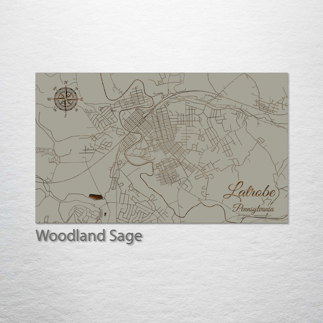 Latrobe, Pennsylvania Street Map