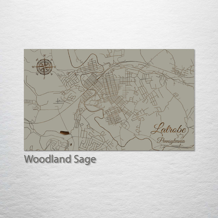 Latrobe, Pennsylvania Street Map