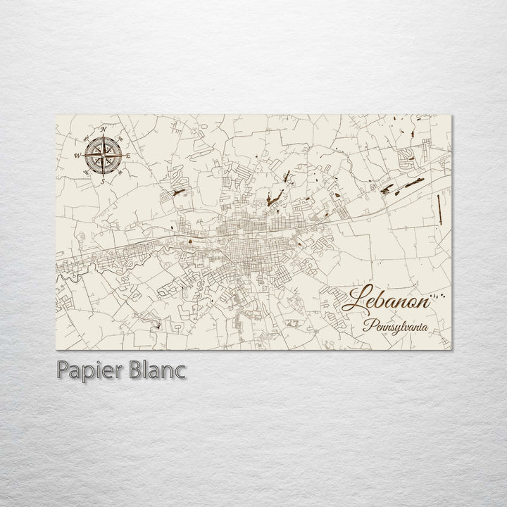 Lebanon, Pennsylvania Street Map