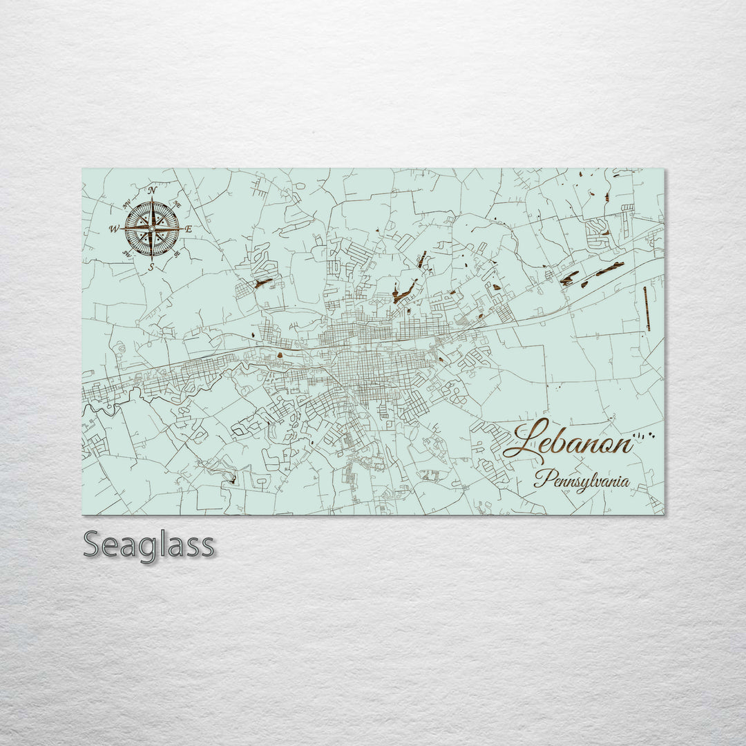 Lebanon, Pennsylvania Street Map